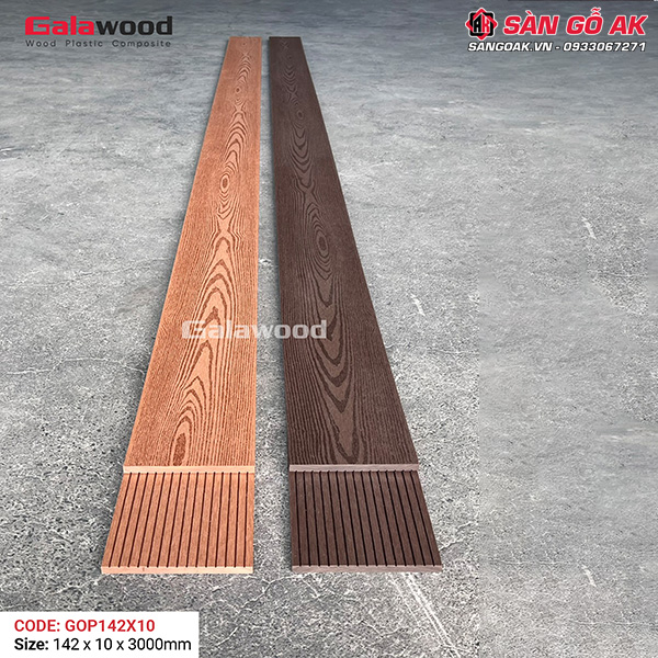 Thanh đa năng gỗ nhựa ngoài trời Galawood GOP142X10 Wood